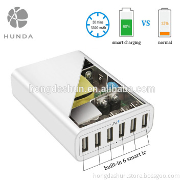 Premium 60w 12a New Family Sized USB Dock Station for LED Light Cable